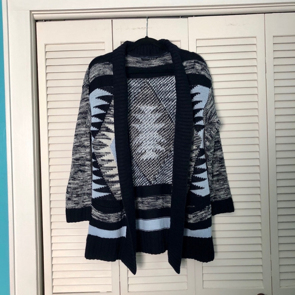 ❌[SOLD]❌ ONLY WORN ONCE - blue ombré knit cardigan